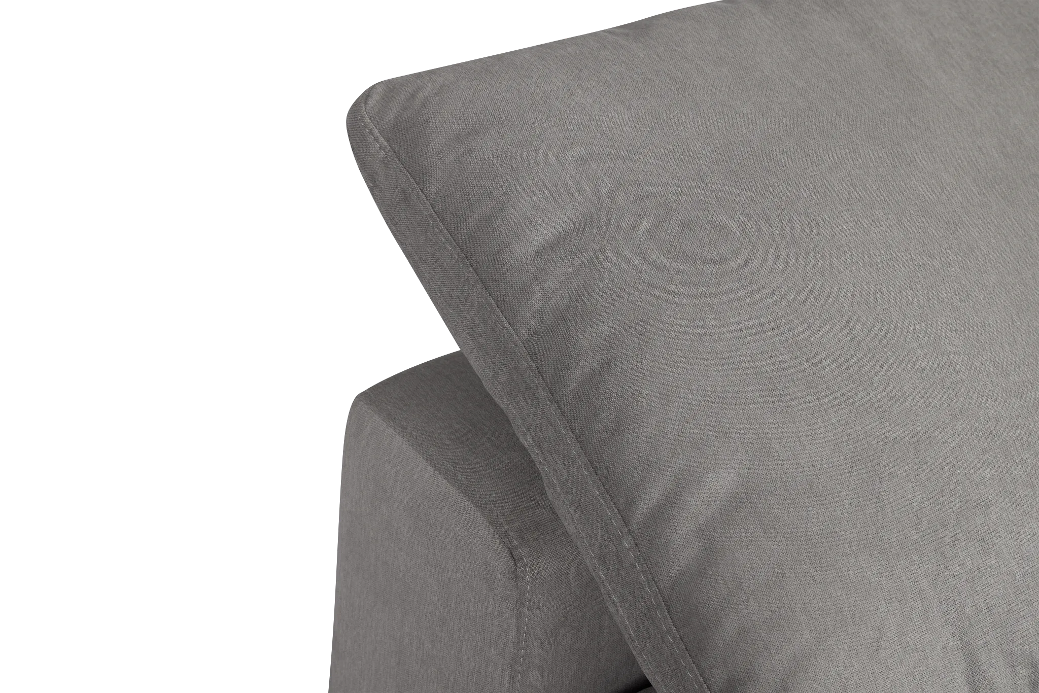 Nixon Light Gray Fabric Armless Chair