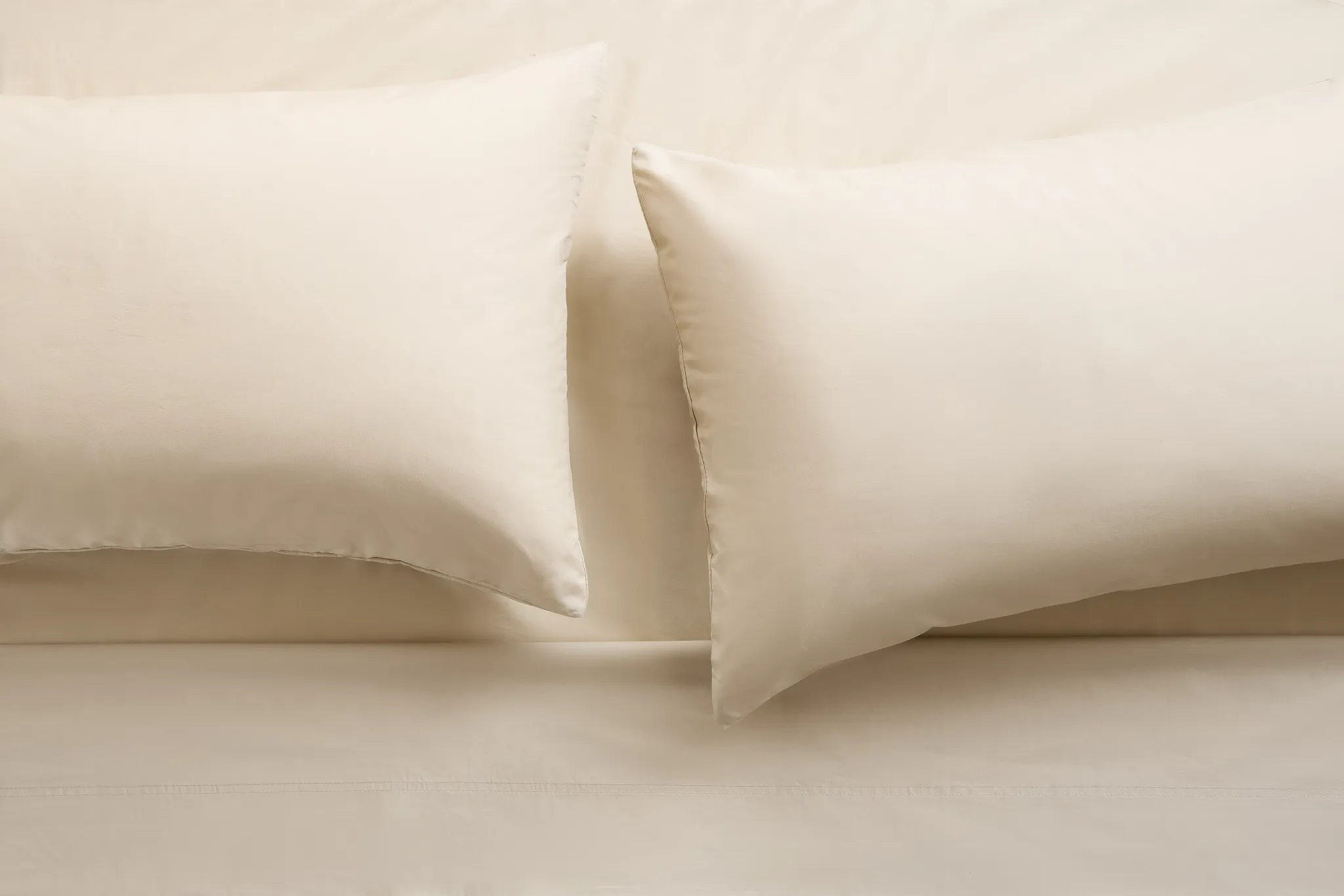 Rest & Renew Percale Cotton Beige 200 Thread Sheet Set