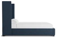 Captiva Elite Dark Blue 60" Upholstered Shelter Bed