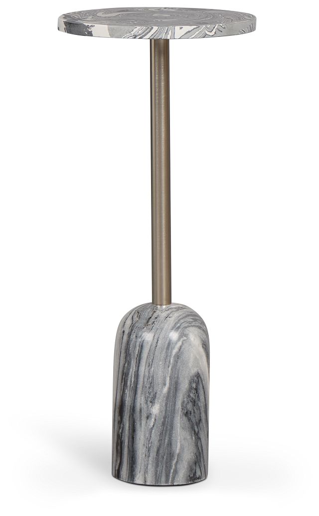 Rasa Gray Stone Accent Table