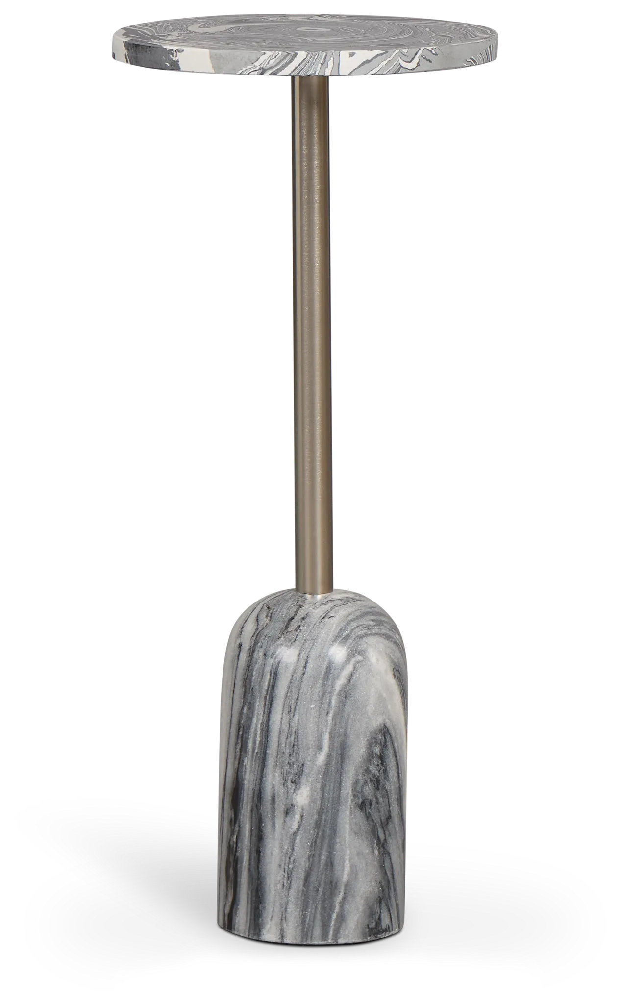 Rasa Gray Stone Accent Table