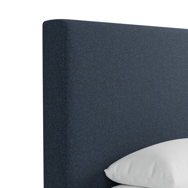 Grayton Elite Dark Blue 54" Upholstered Platform Bed