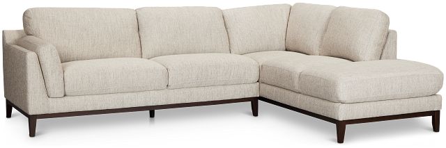 Wesley Gray Fabric Small Right Bumper Sectional