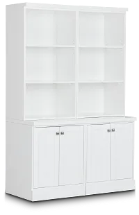 Newport White Door Bookcase