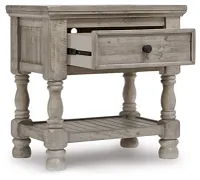 Harrastone Gray 1-drawer Nightstand