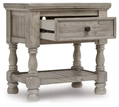 Harrastone Gray 1-drawer Nightstand