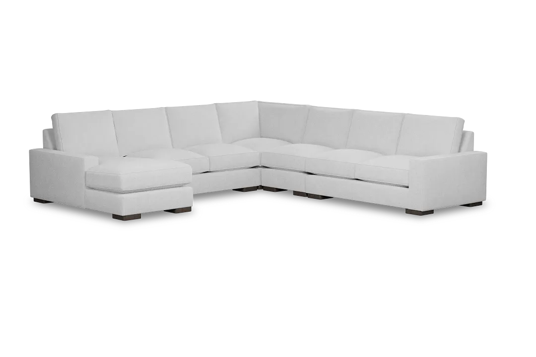 Edgewater Suave White Large Left Chaise Sectional