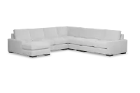 Edgewater Suave White Large Left Chaise Sectional