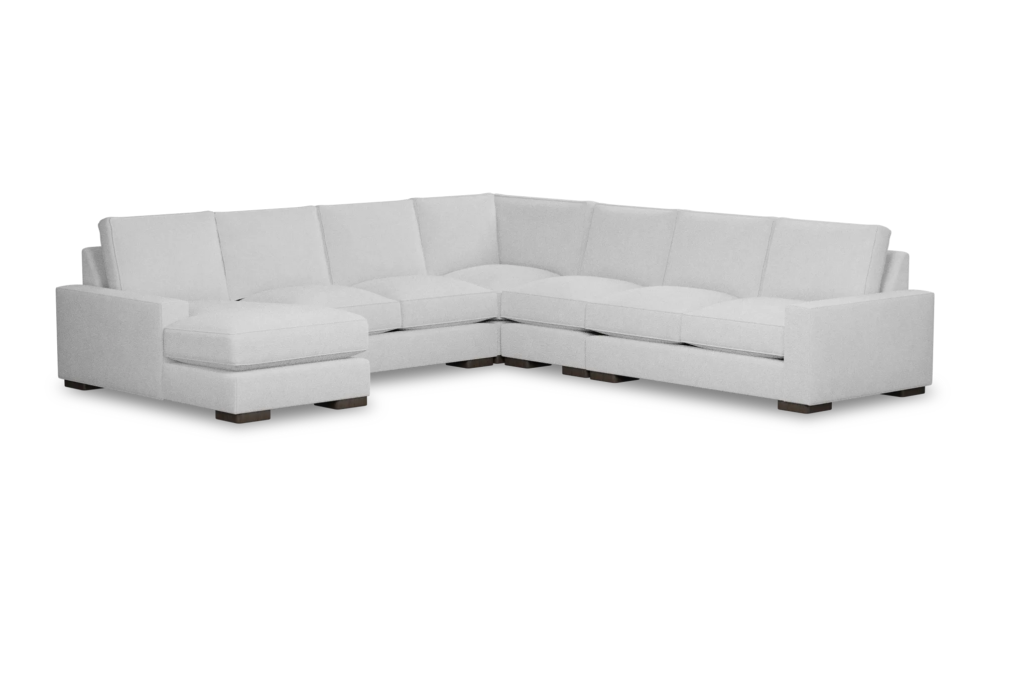 Edgewater Suave White Large Left Chaise Sectional