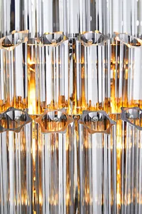 Camryn Black Glass Chandelier