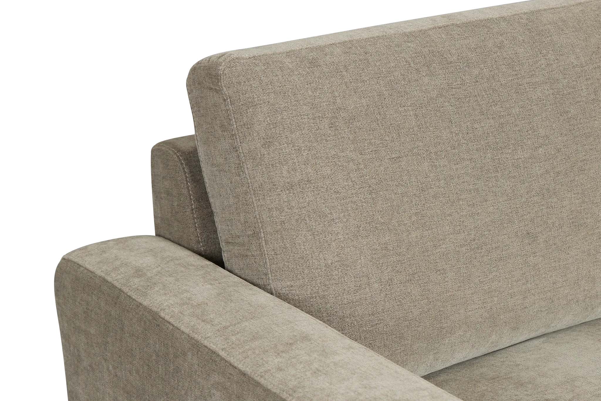 Addie Gray Fabric 2-piece Modular Storage Sofa
