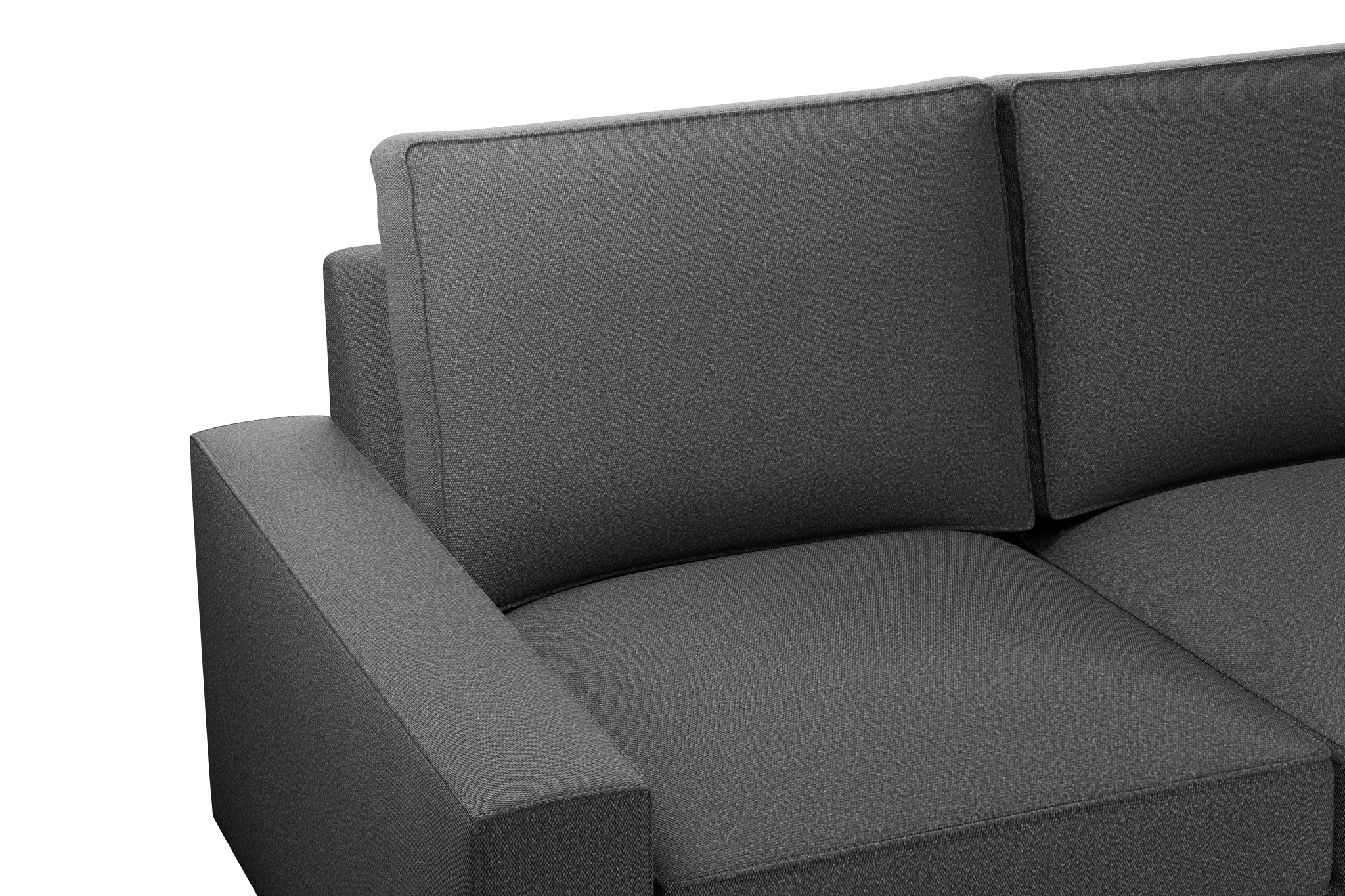 Edgewater Delray Dark Gray Small Two-arm Sectional Edgewater Delray Dark Gray Small Two-arm Sectional