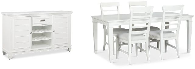 Cape Cod Ivory Rect Dining Room