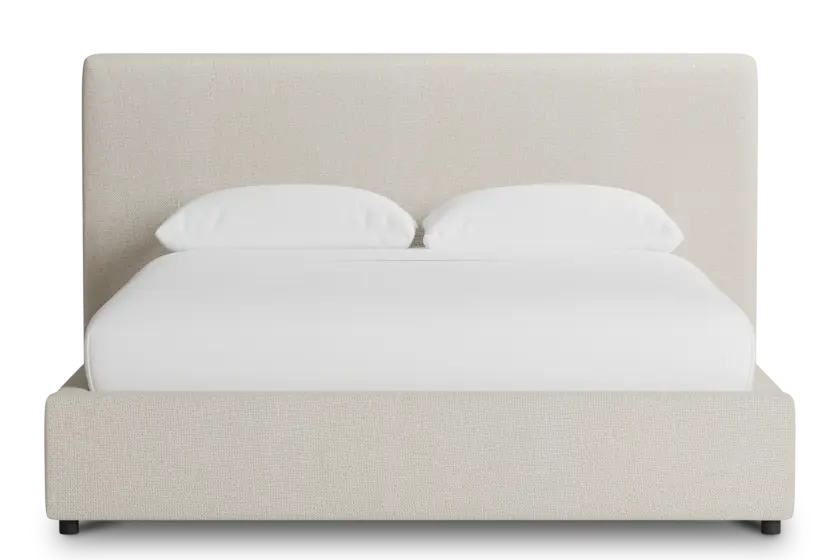 Grayton Suave Beige 44" Upholstered Platform Bed Grayton Suave Beige 44" Upholstered Platform Bed