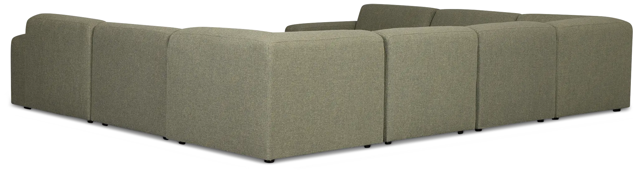 Baylor Green Fabric 8-piece Modular Sectional Baylor Green Fabric 8-piece Modular Sectional