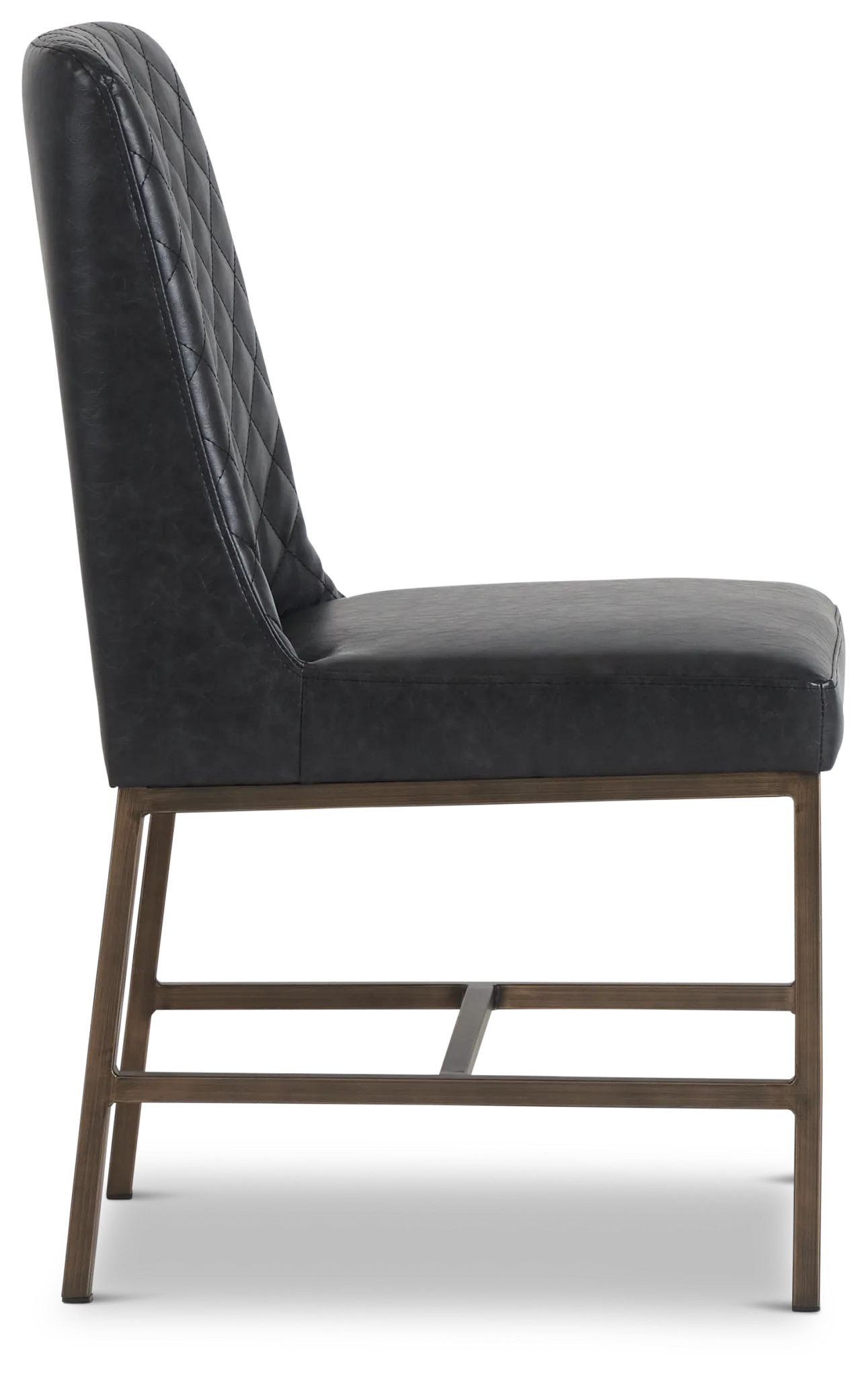 Sierra Black Bonded Ltr Side Chair