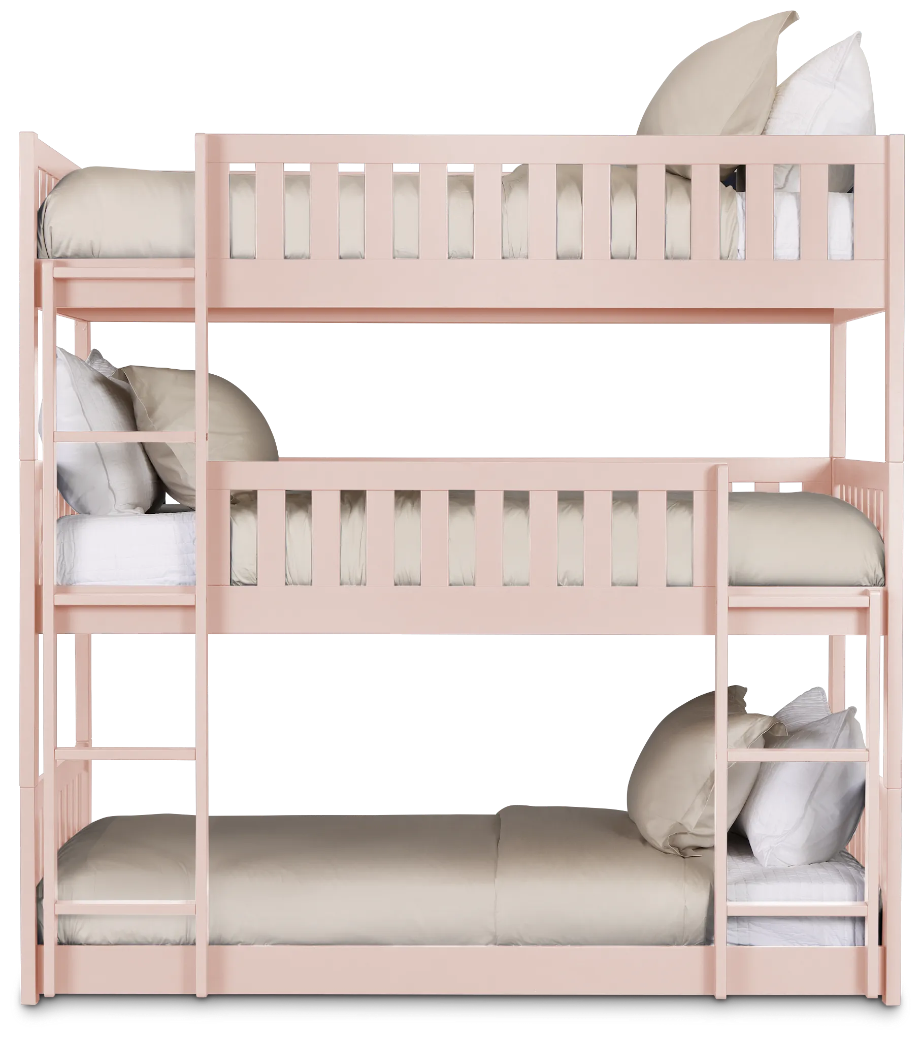 Charleston Pink Triple Bunk Bed