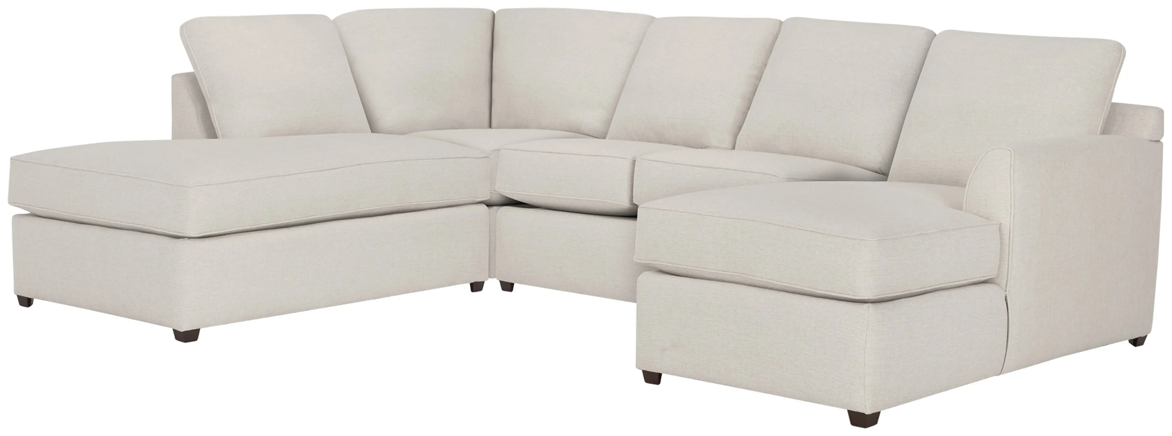 Asheville Light Taupe Fabric Small Left Bumper Sectional Asheville Light Taupe Fabric Small Left Bumper Sectional