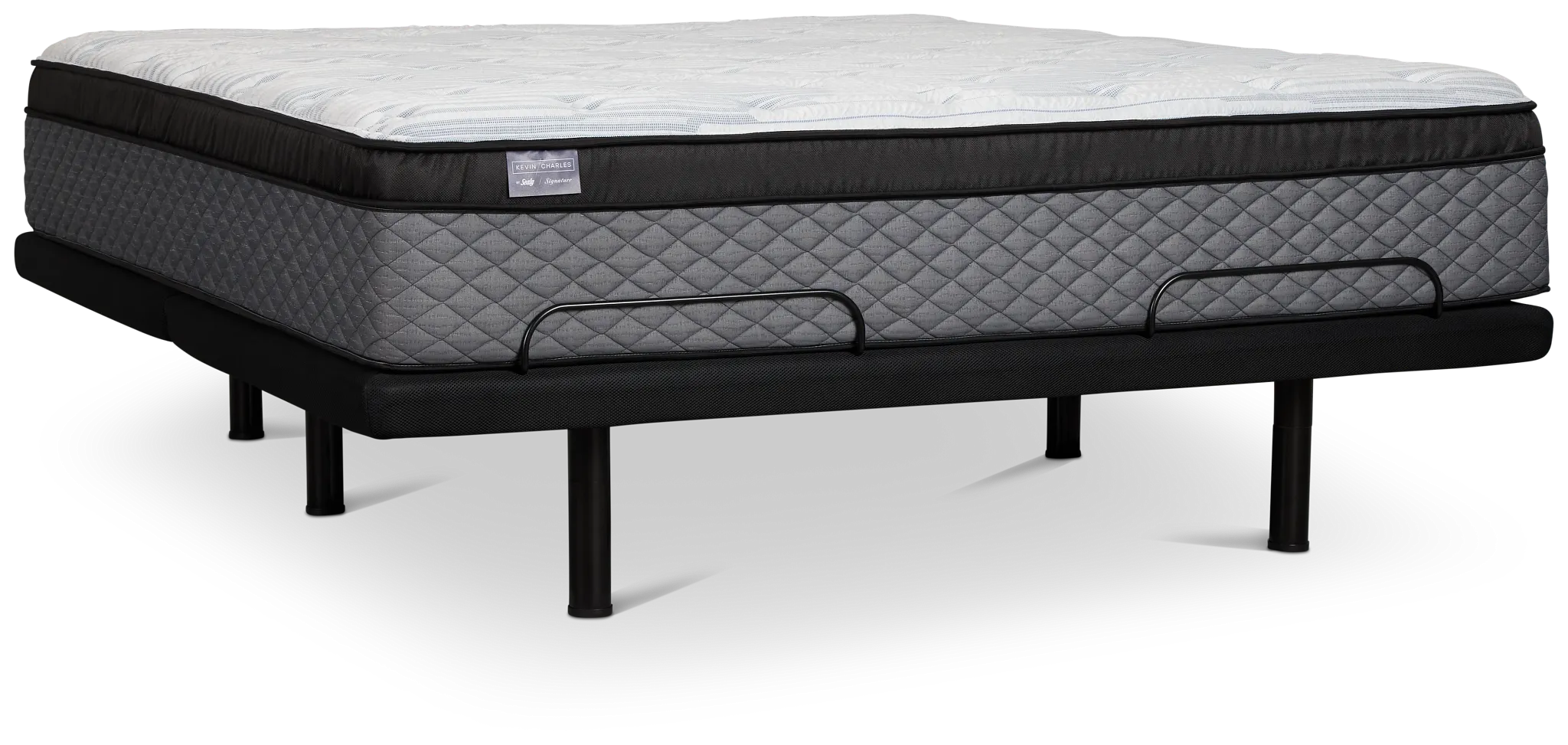 Kevin Charles By Sealy Signature Plush Plus Adjustable Mattress Set