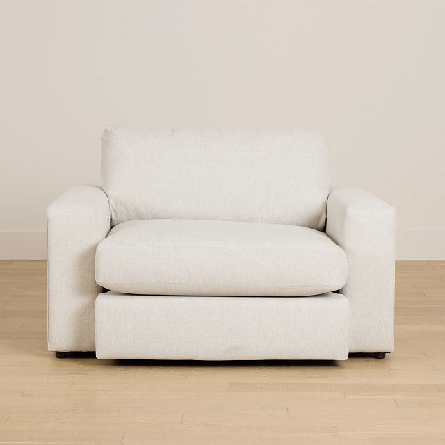 Brantley Light Beige Fabric Oversized Chair