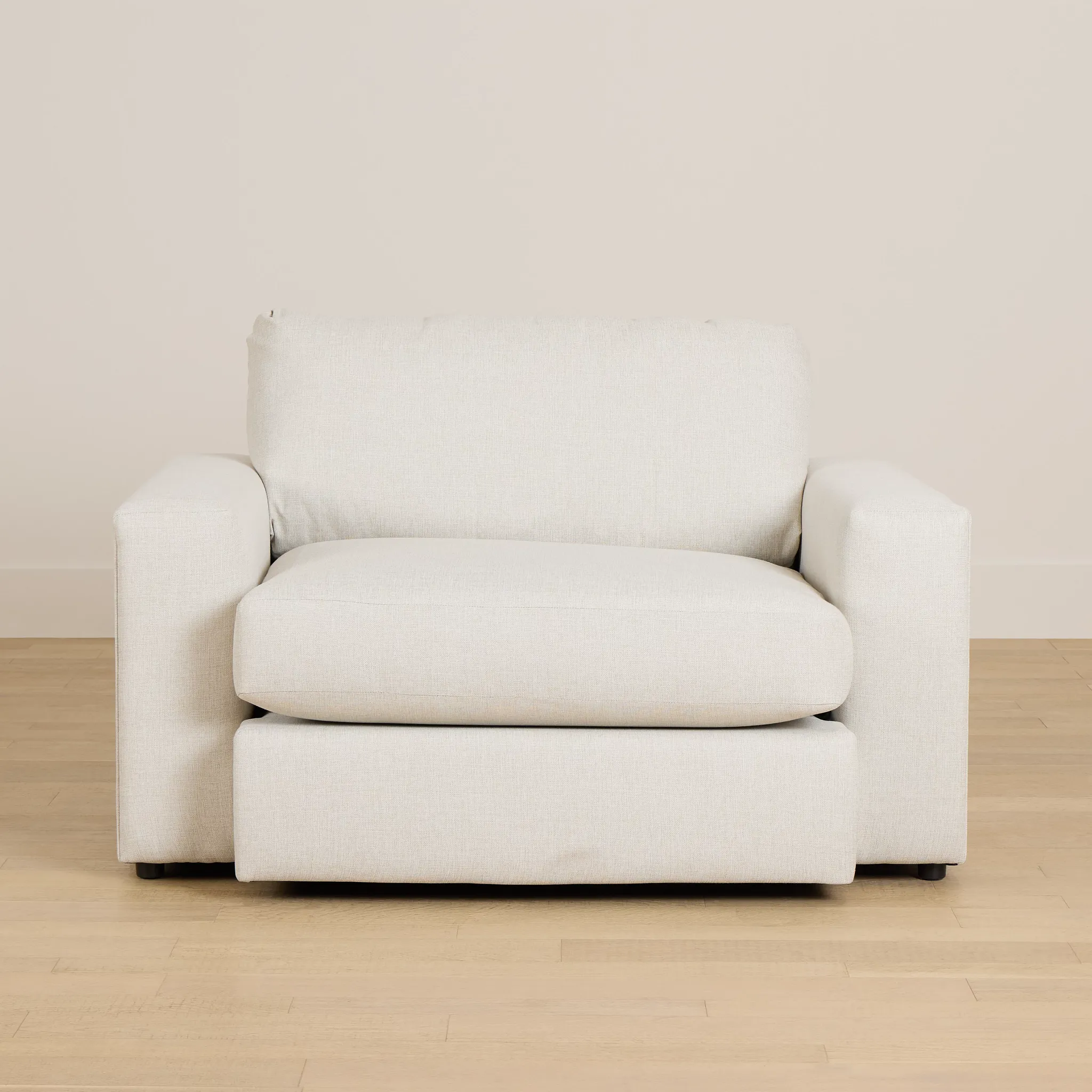 Brantley Light Beige Fabric Oversized Chair