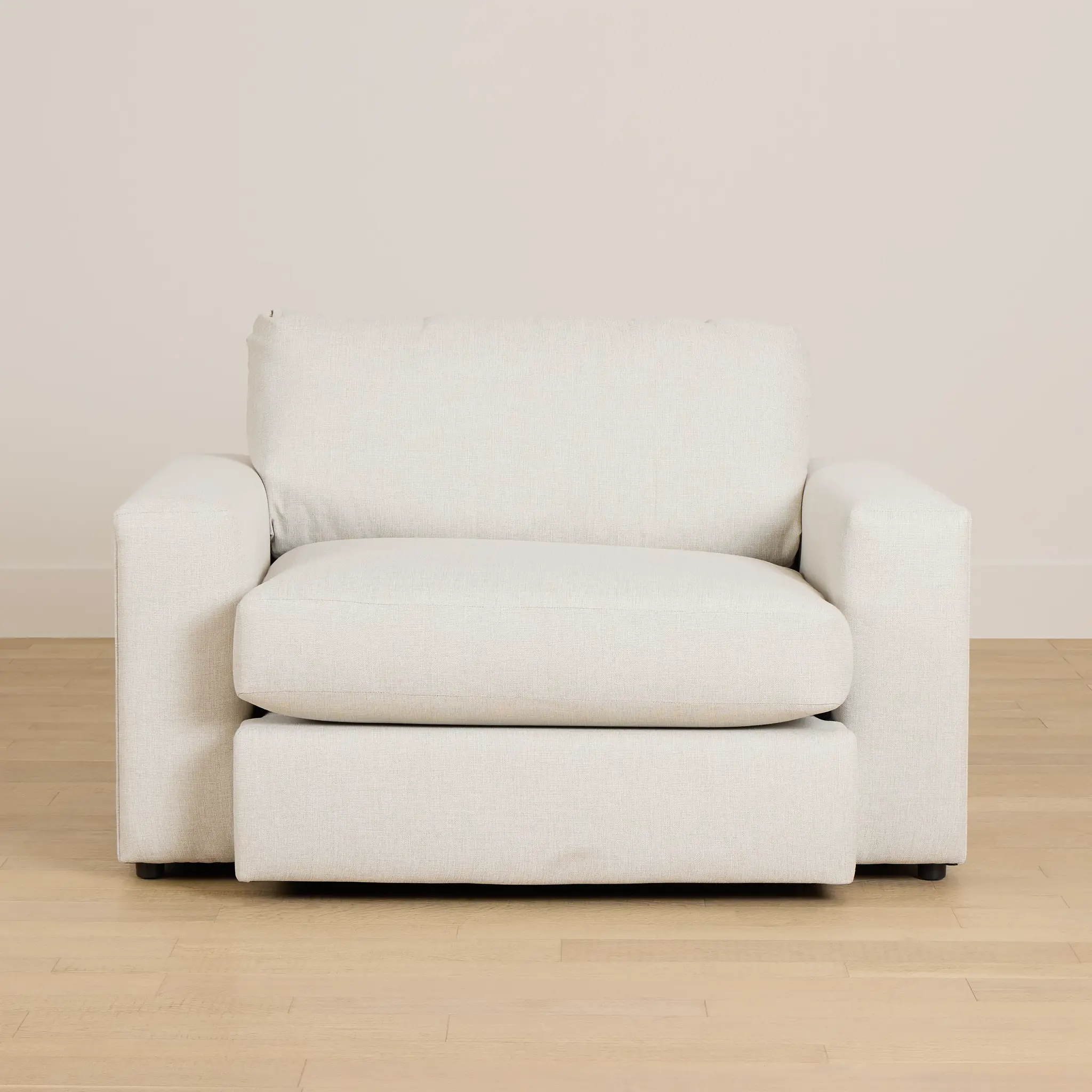 Brantley Light Beige Fabric Oversized Chair Brantley Light Beige Fabric Oversized Chair