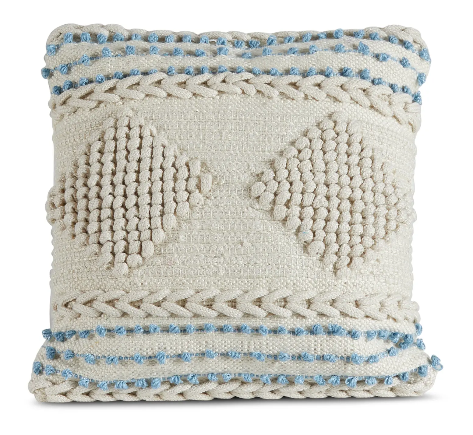 Teresa Blue Square Accent Pillow Teresa Blue Square Accent Pillow