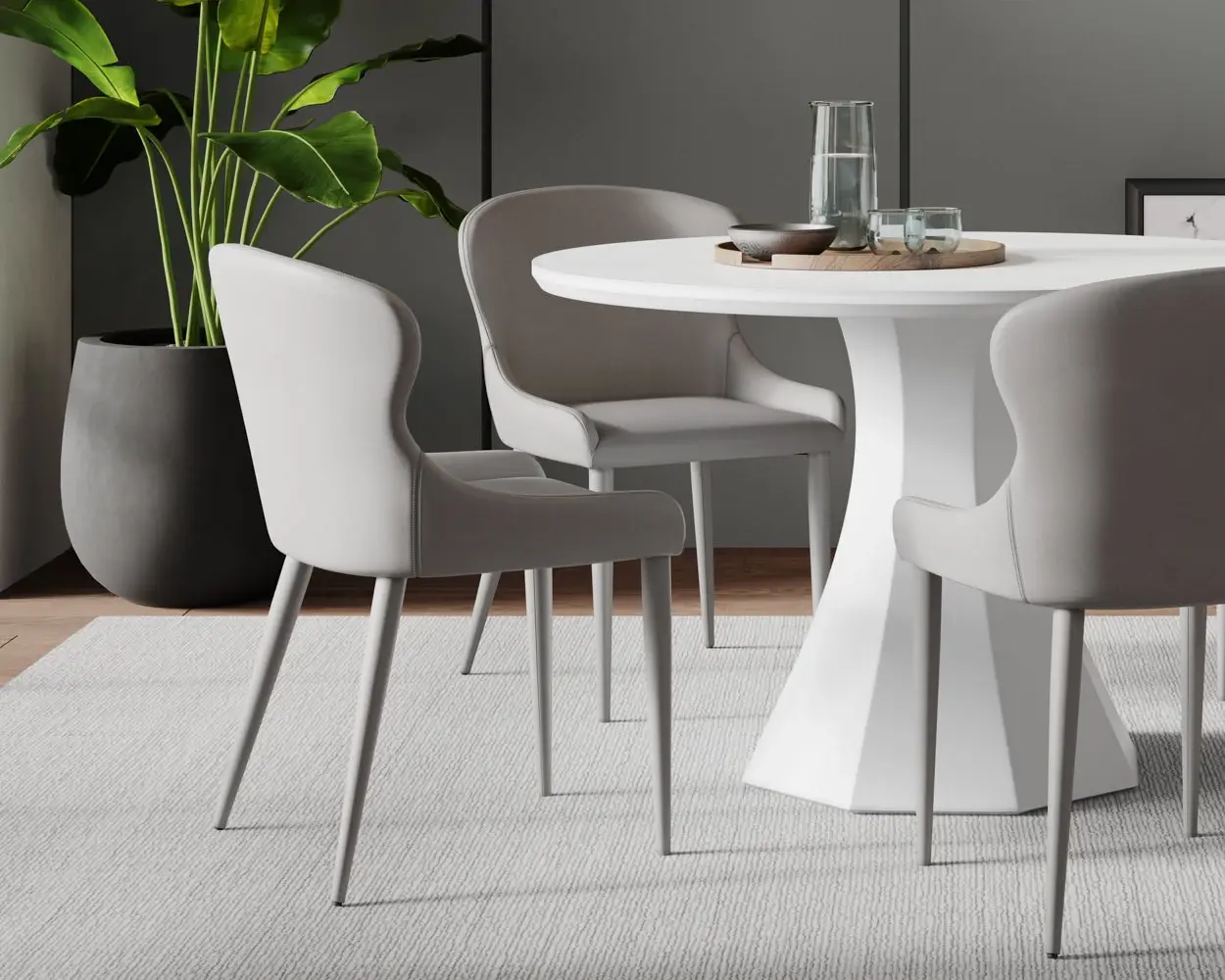 Cyrus Gray Upholstered Side Chair Cyrus Gray Upholstered Side Chair