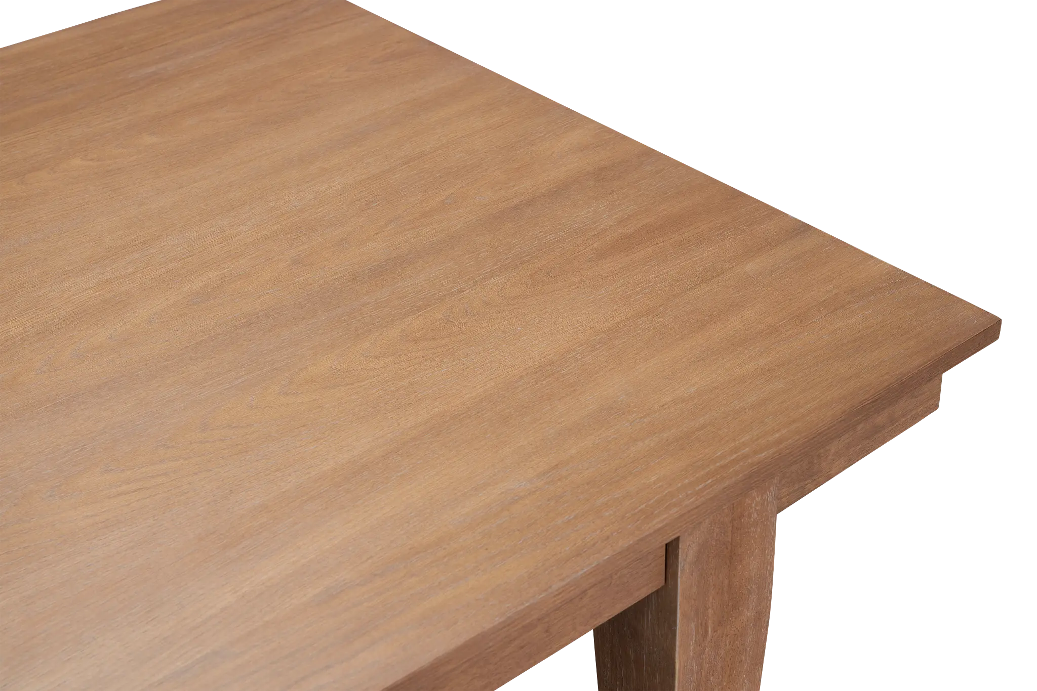 Provo Mid Tone Rect Table & 4 White Upholstered Chairs Provo Mid Tone Rect Table & 4 White Upholstered Chairs