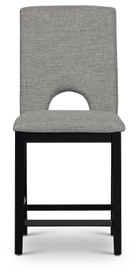 Oxford Graycurved 24" Upholstered Barstool
