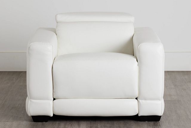 Lombardy White Micro Power Recliner