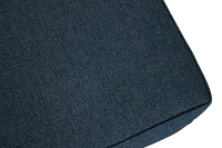 Avery Dark Blue Fabric Ottoman