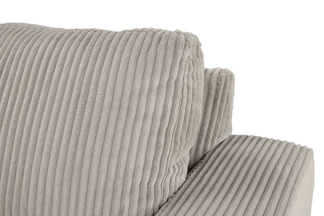 Charlie Gray Fabric Small Two-arm Sectional