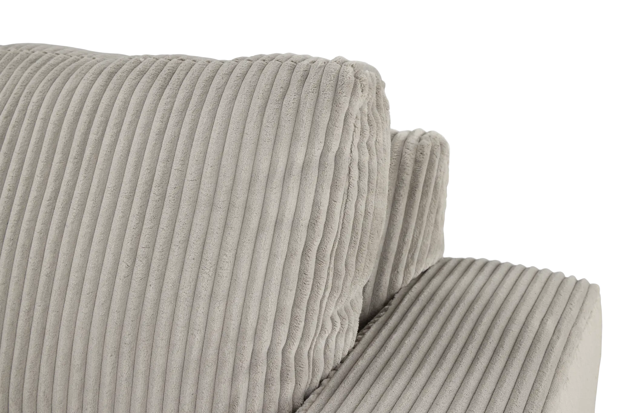 Charlie Gray Fabric Small Two-arm Sectional Charlie Gray Fabric Small Two-arm Sectional