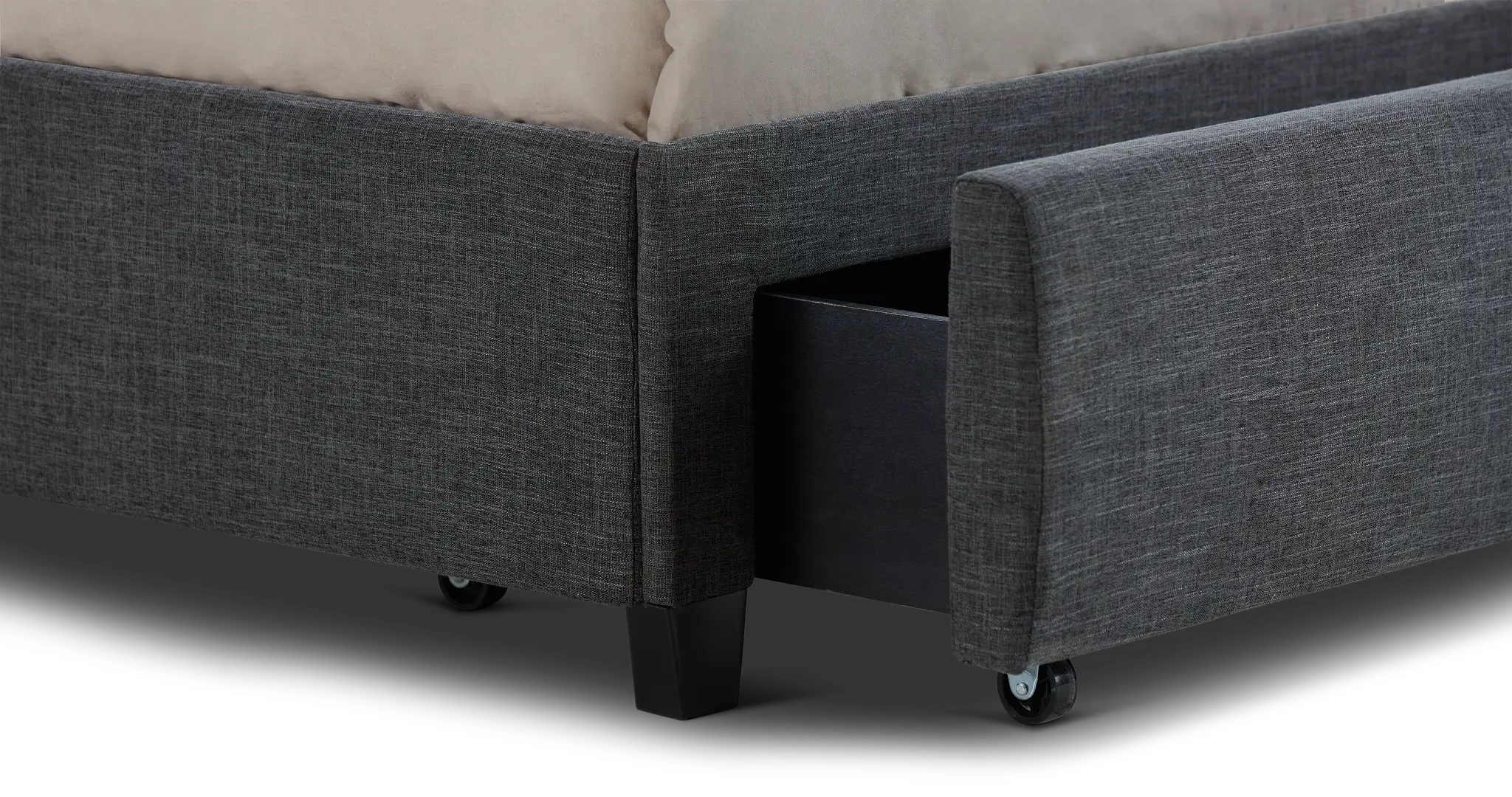 Chatham Dark Gray Low Platform Storage Bed Chatham Dark Gray Low Platform Storage Bed