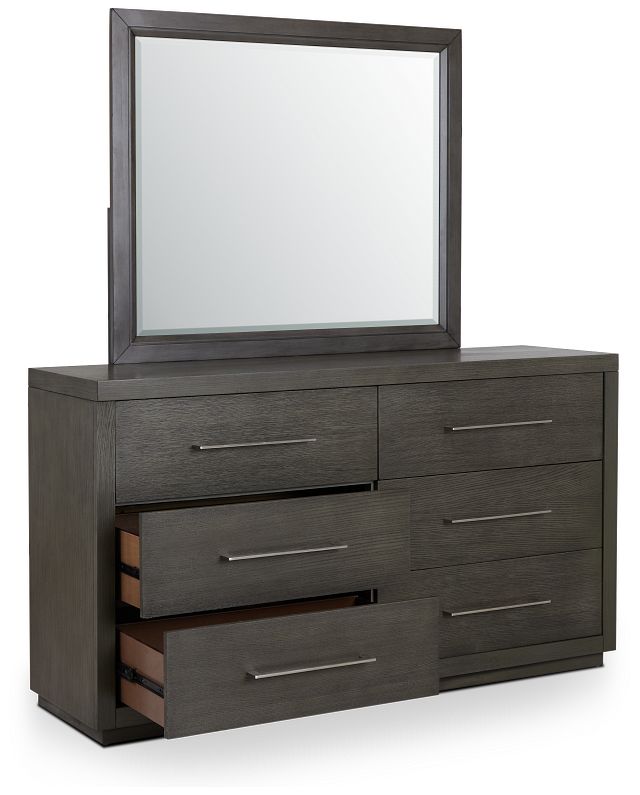 Toronto Dark Tone Dresser & Mirror