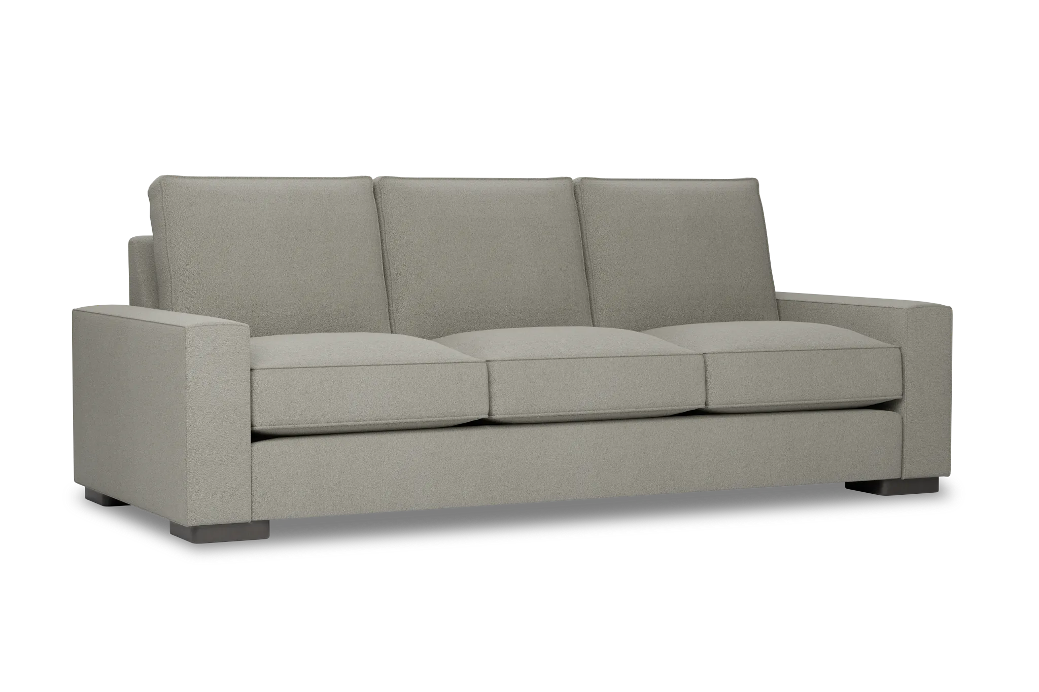Edgewater Elite Gray 96" Sofa W/ 3 Cushions
