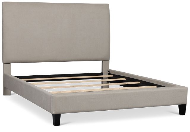 Lucy Light Gray Uph Platform Bed