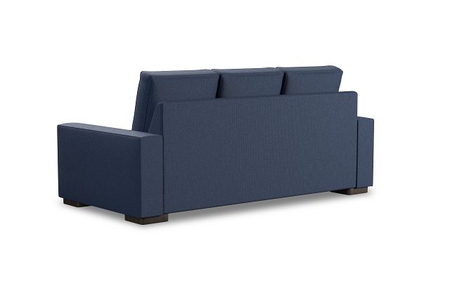 Edgewater Revenue Dark Blue 84" Sofa W/ 3 Cushions (3)