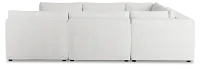 Destin Sutton White Fabric 8-piece Modular Sectional