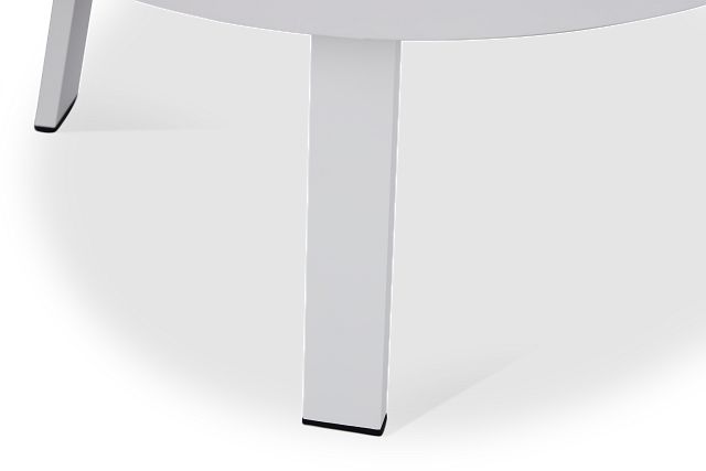 Tortuga White Large End Table