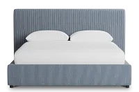 Grayton Lucy Navy 44" Upholstered Platform Bed
