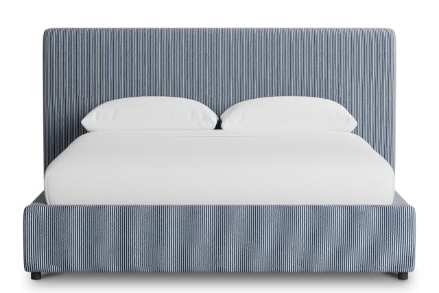 Grayton Lucy Navy 44" Upholstered Platform Bed