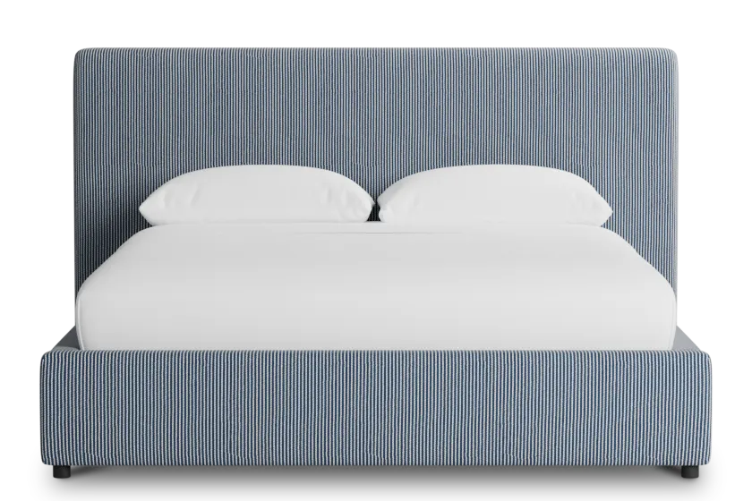 Grayton Lucy Navy 44" Upholstered Platform Bed