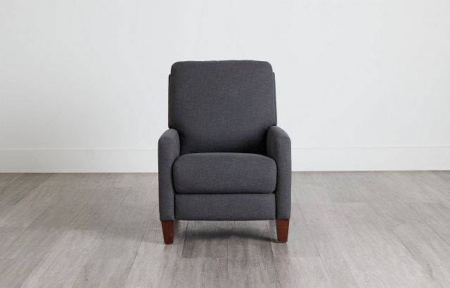 Griffin Dark Gray Fabric Push Back Recliner