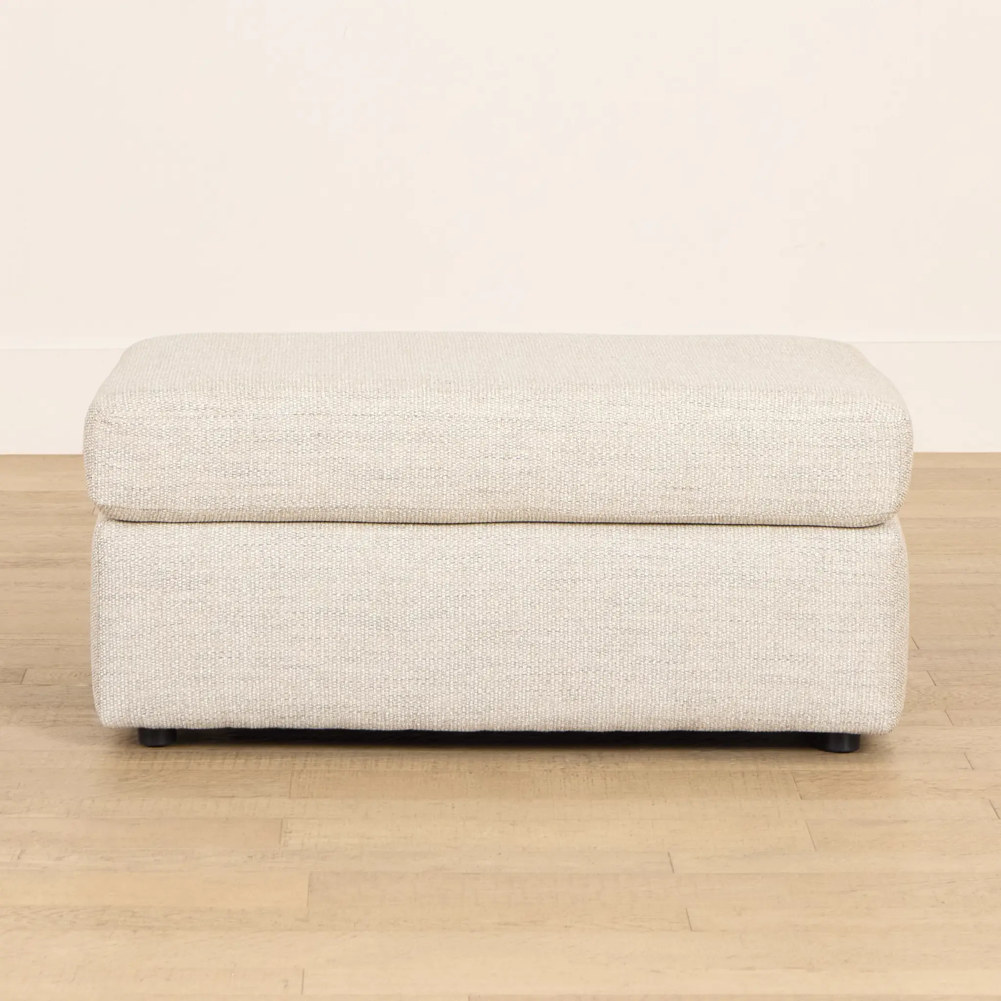 Maxwell Light Gray Fabric Ottoman Maxwell Light Gray Fabric Ottoman