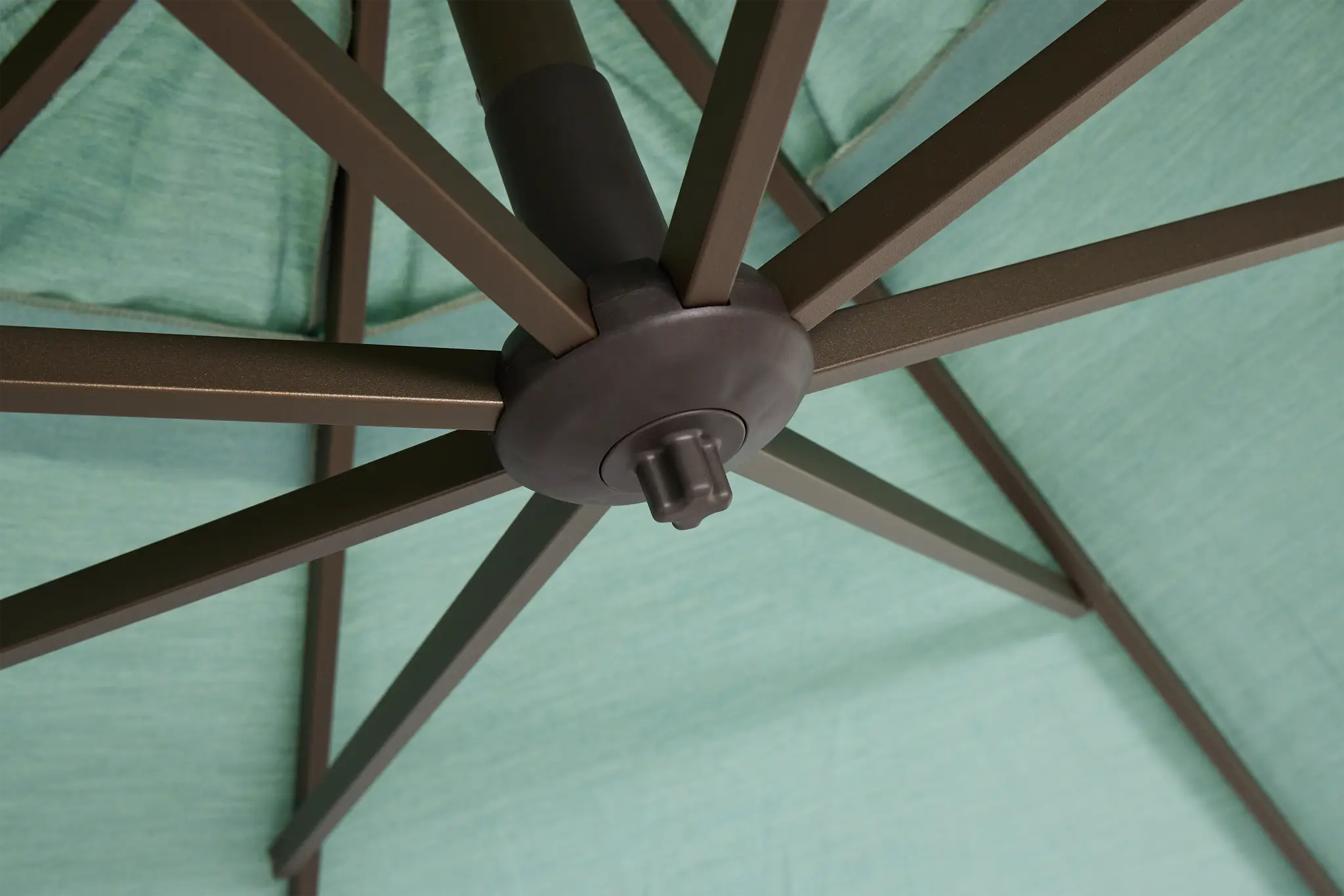 Grenada Teal Cantilever Umbrella Set Grenada Teal Cantilever Umbrella Set