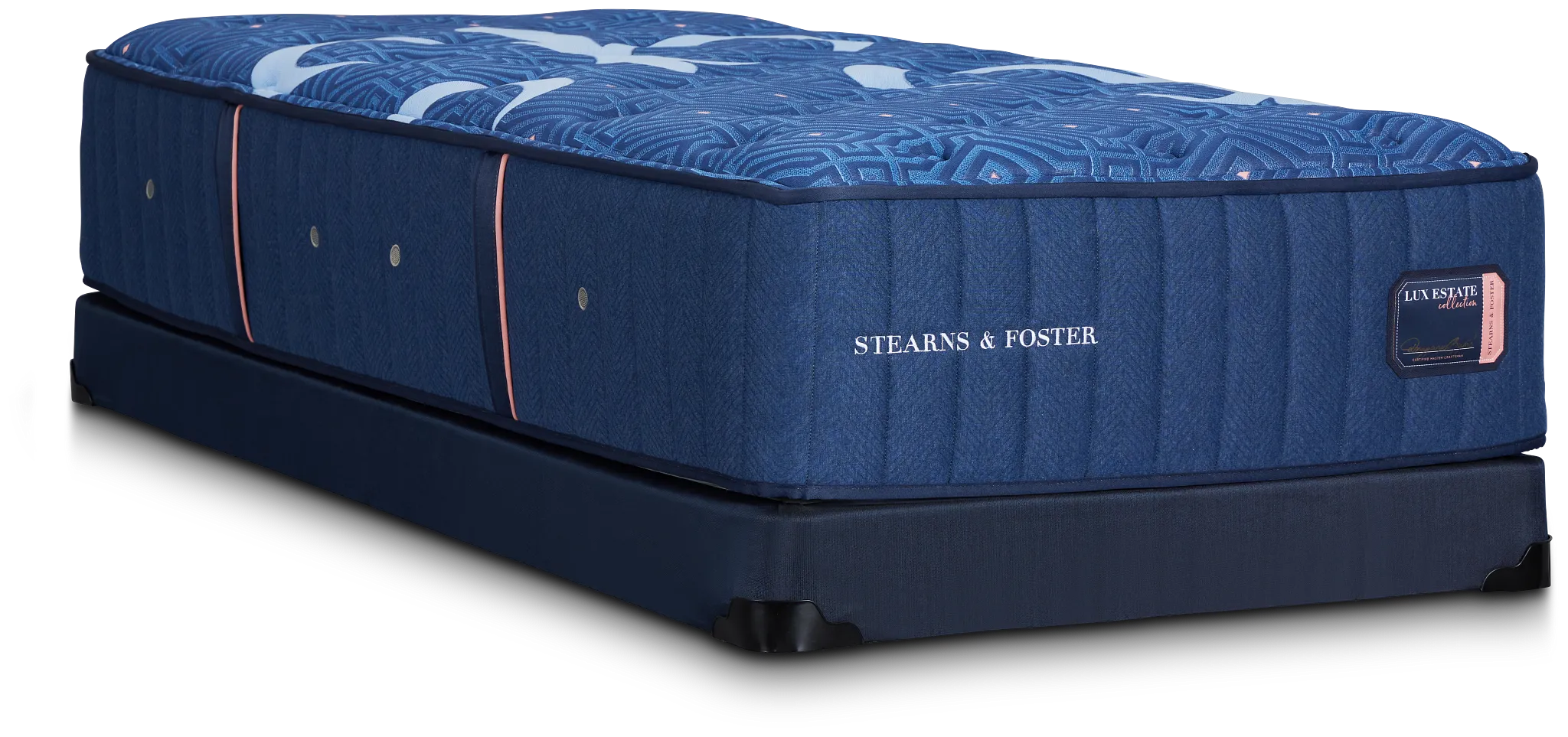 Stearns & Foster Lux Estate Medium Low-profile Mattress Set