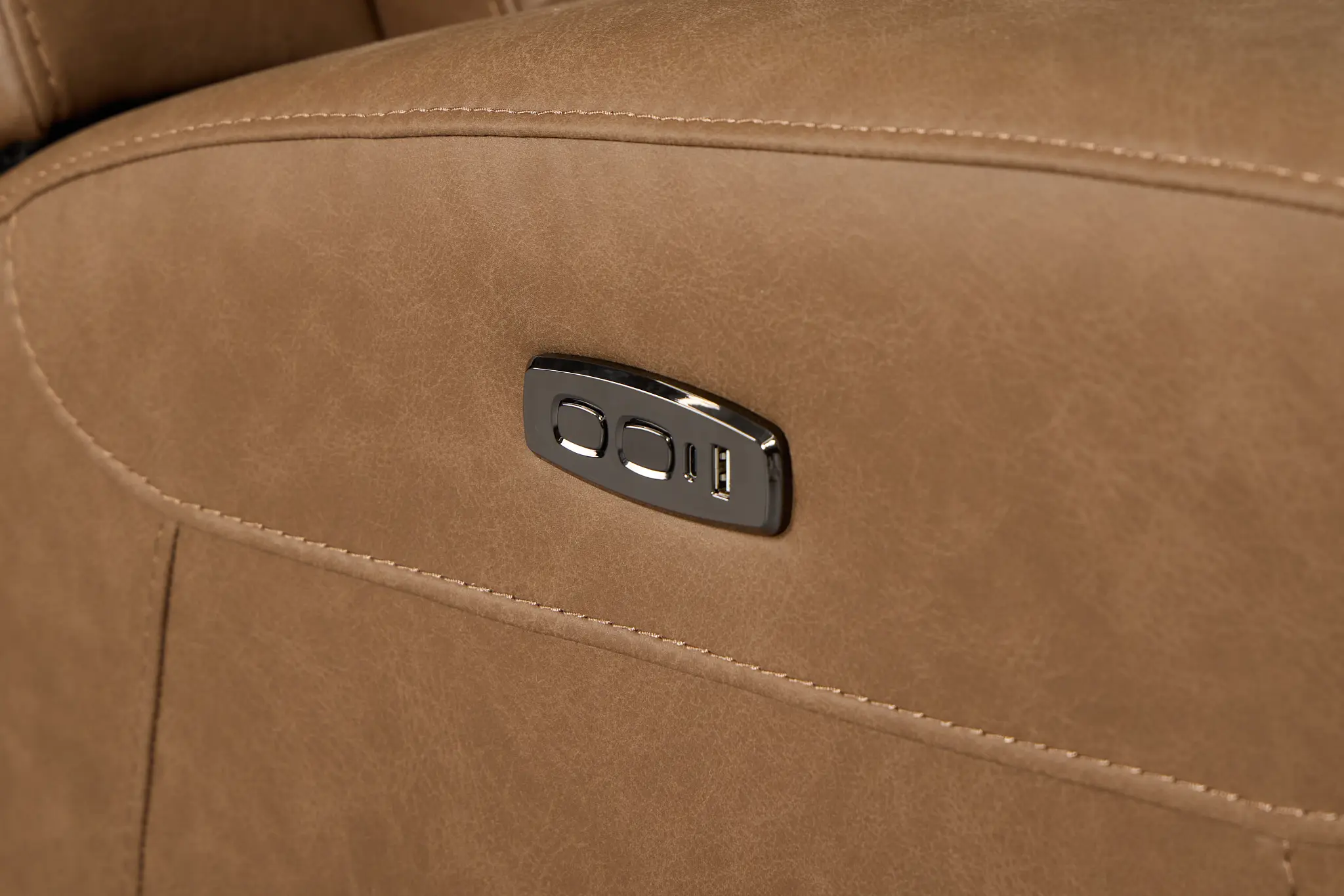 Colton Brown Micro Power Recliner With Power Headrest Colton Brown Micro Power Recliner With Power Headrest
