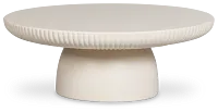 Cypress White Large Round Coffee Table